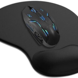 Premium Ergonomic Gaming Mouse Pad with Wrist Support ? Non-Slip Base & Comfortable Memory Foam Design (Random Color)