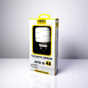 VIZO V16 4A Smart Fast Charger – Micro USB Mobile Phone Charger with 3 USB Ports + Built‑in Cable for Android